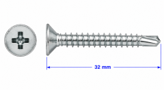 VIJAK DIN 7504 P 3,5x32